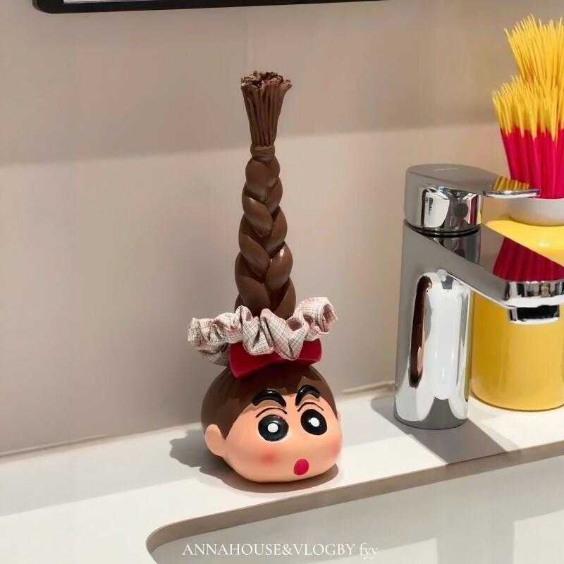 Home Bathroom Equipment - Kawaii Crayon Shin Chan Long Braid