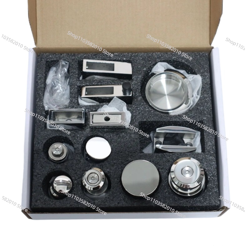 Home Bathroom Equipment - Stainless Steel Shower Glass Sliding Door