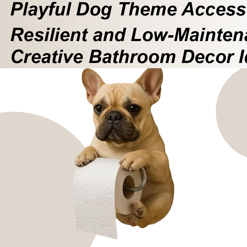 Home Bathroom Towel Dispenser - Cute Paper Towel Holder Funny Dog
