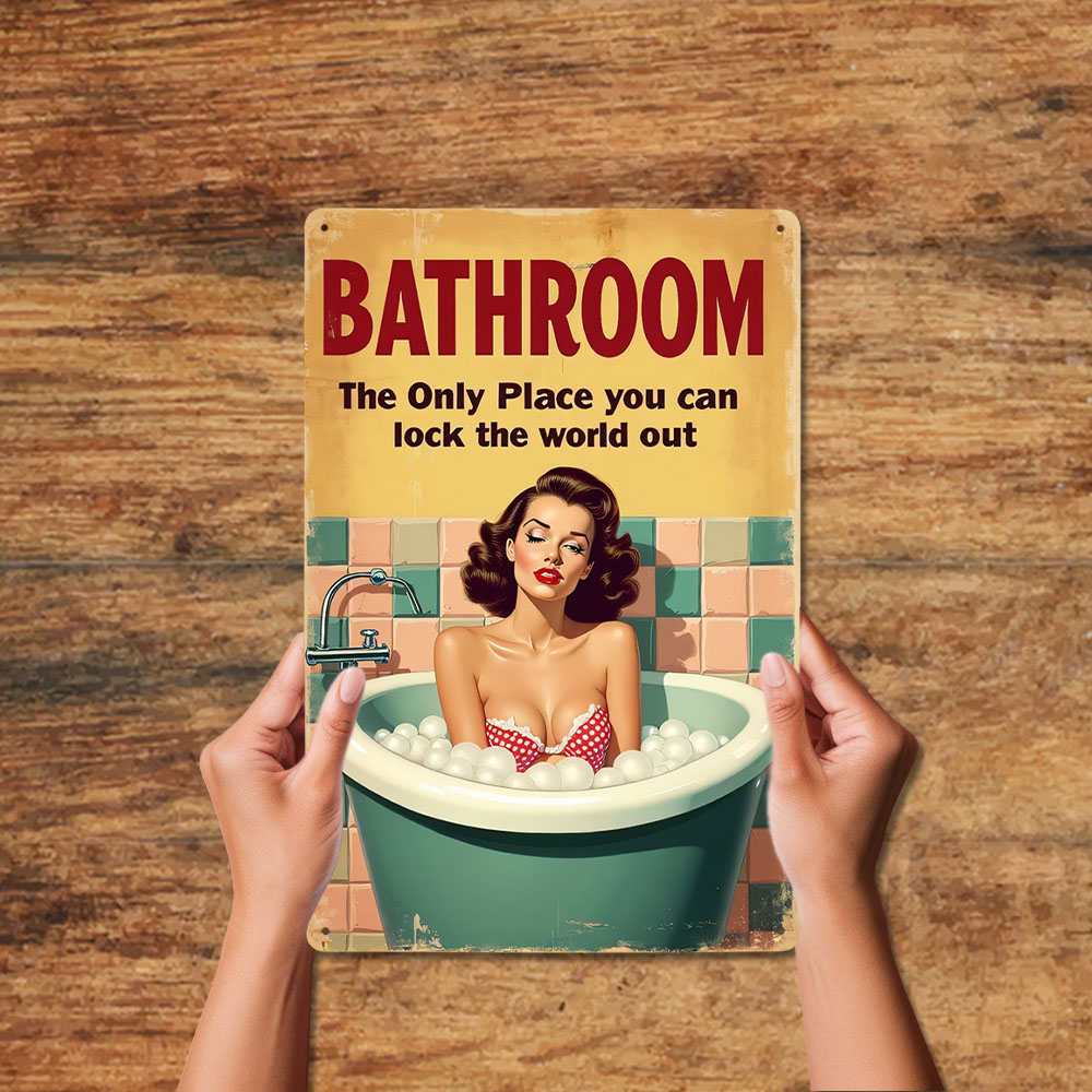 Funny Bathroom Rules Vintage M - огляд і ціна Home Bathroom Rules