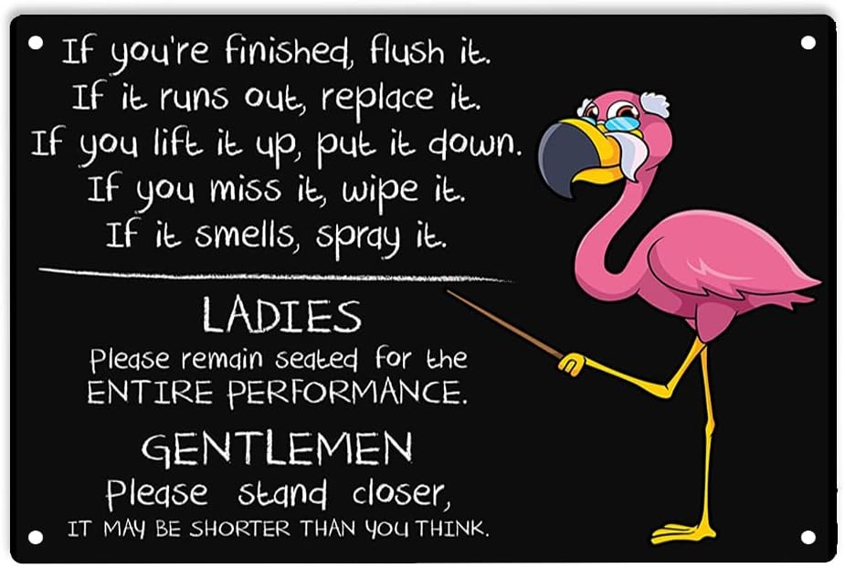 1p,ERMUHEY Pink Flamingo Bathr - огляд і ціна Home Bathroom Rules
