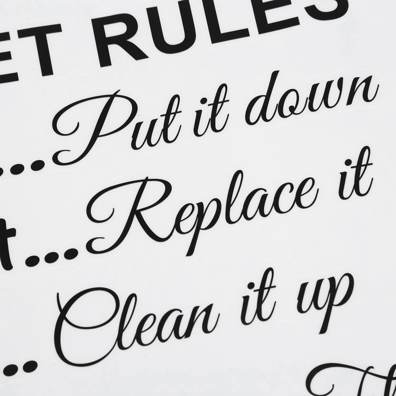 AS60-10X Toilet Rules Bathroom - огляд і ціна Home Bathroom Rules