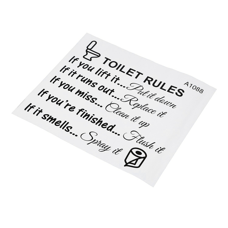 AS60-10X Toilet Rules Bathroom - огляд і ціна Home Bathroom Rules
