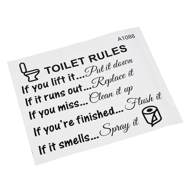 AS60-10X Toilet Rules Bathroom - огляд і ціна Home Bathroom Rules