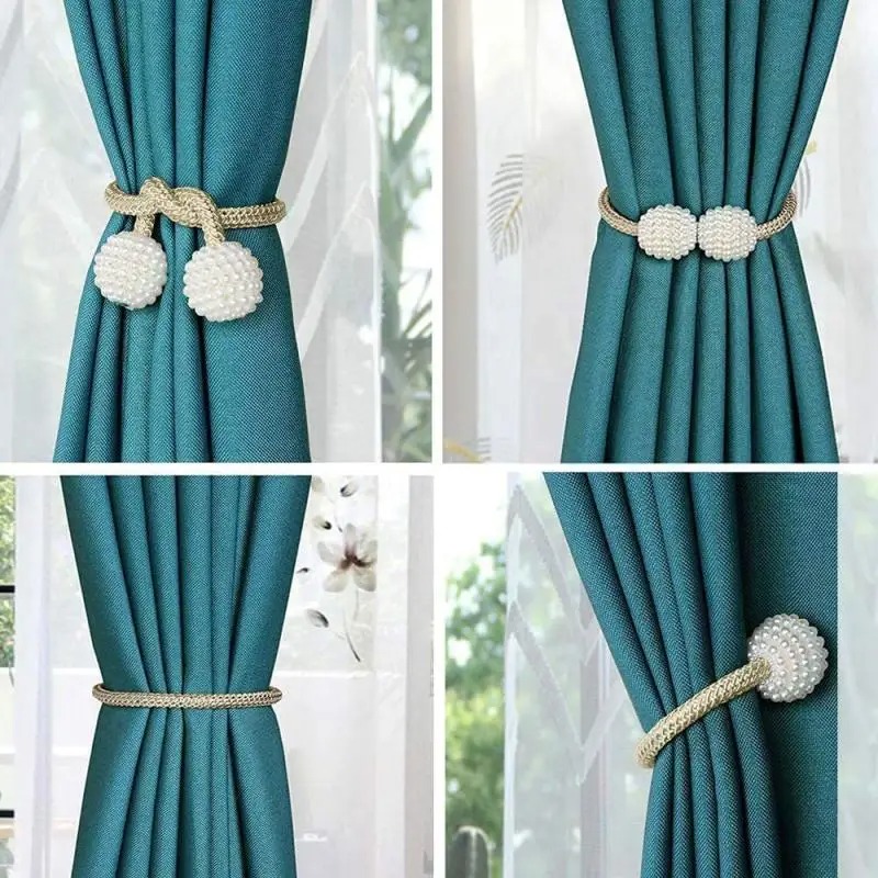 1/2PCS Pearl Magnetic Curtain  - огляд і ціна Home Bathroom Equipment