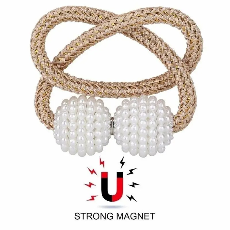 1/2PCS Pearl Magnetic Curtain  - огляд і ціна Home Bathroom Equipment