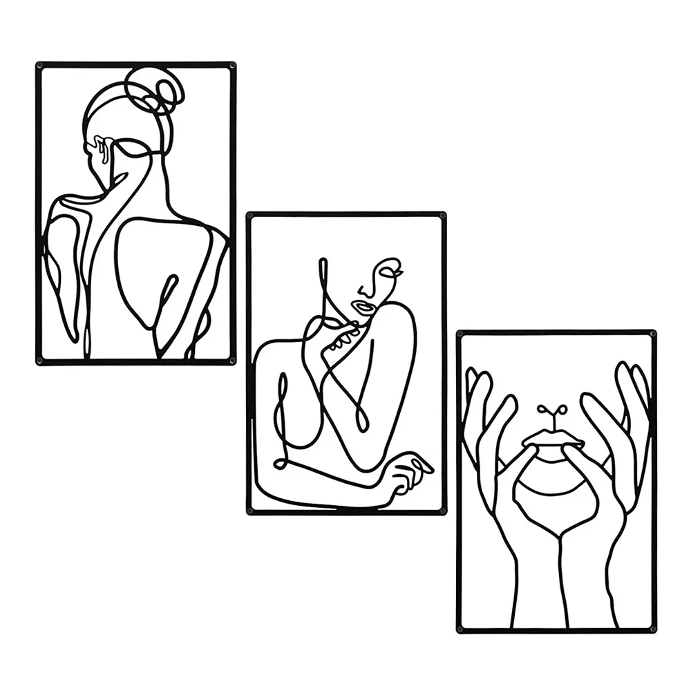 3pcs Stunning Line Drawing Dec - огляд і ціна Home Goods Bathroom