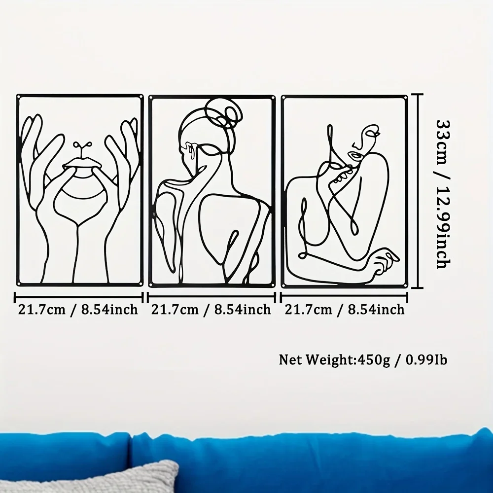 3pcs Stunning Line Drawing Dec - огляд і ціна Home Goods Bathroom