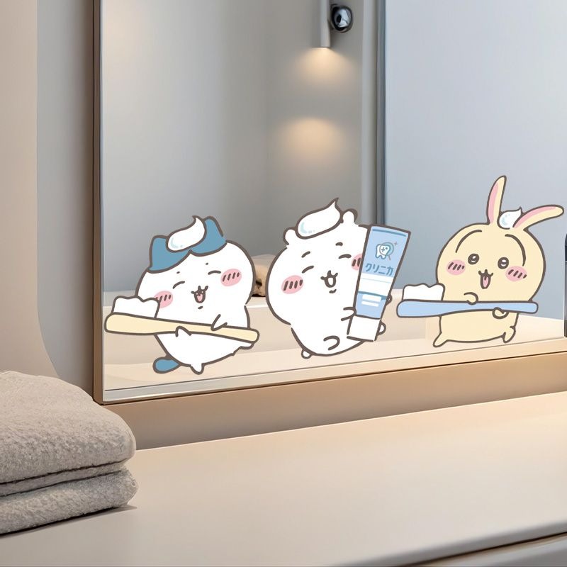 Hot Chiikawa Mirror Stickers S - огляд і ціна Home Edit Bathroom