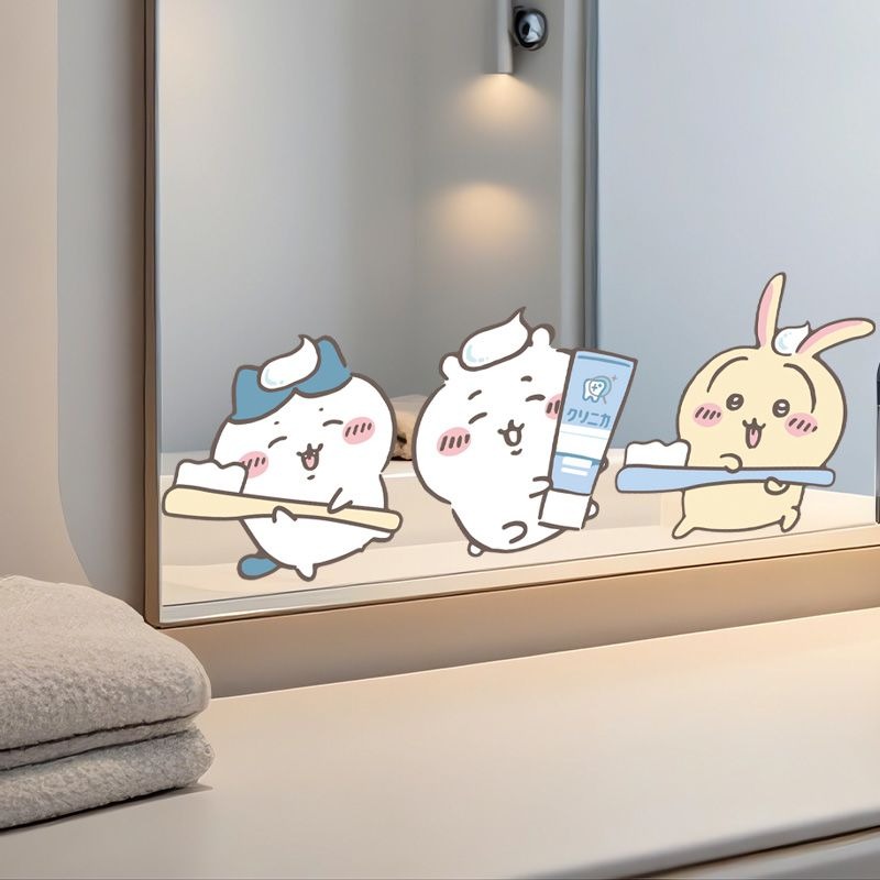 Hot Chiikawa Mirror Stickers S - огляд і ціна Home Edit Bathroom