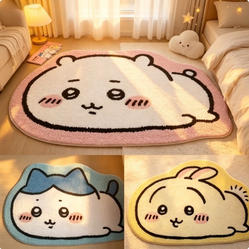 Hot Chiikawa Cartoon Rug Anime - огляд і ціна Home Center Bathroom Accessories