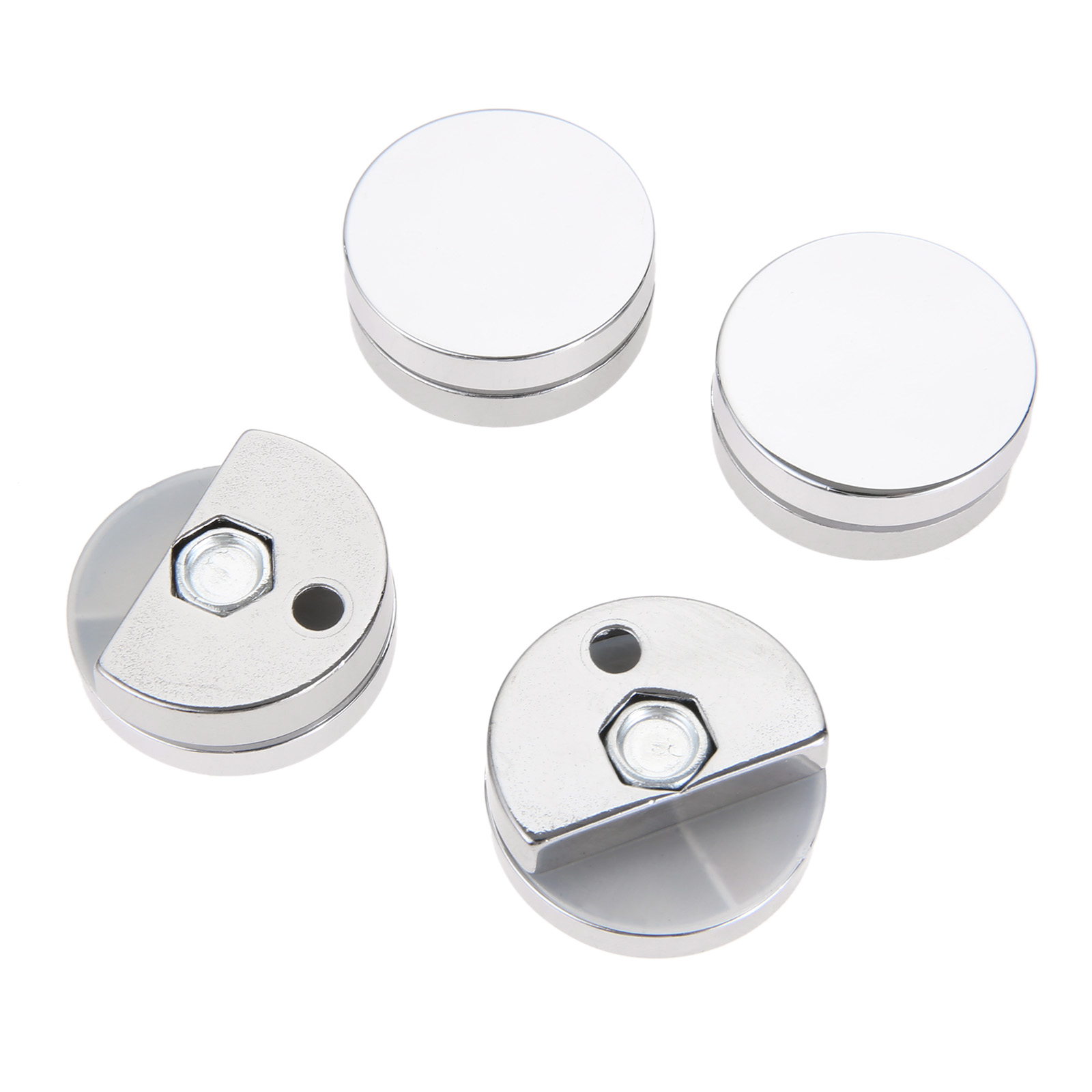 4Pcs 27mm Round Glass Clamp Mi - огляд і ціна Home Hardware Bathroom Mirrors