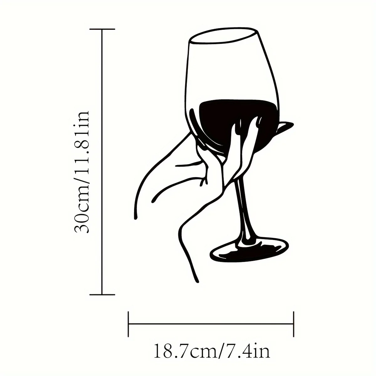 Wine Lover Lady Hand Metal Wal - огляд і ціна Home Goods Bathroom
