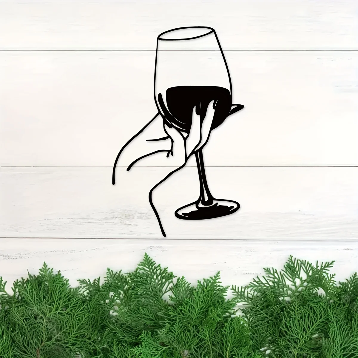 Wine Lover Lady Hand Metal Wal - огляд і ціна Home Goods Bathroom