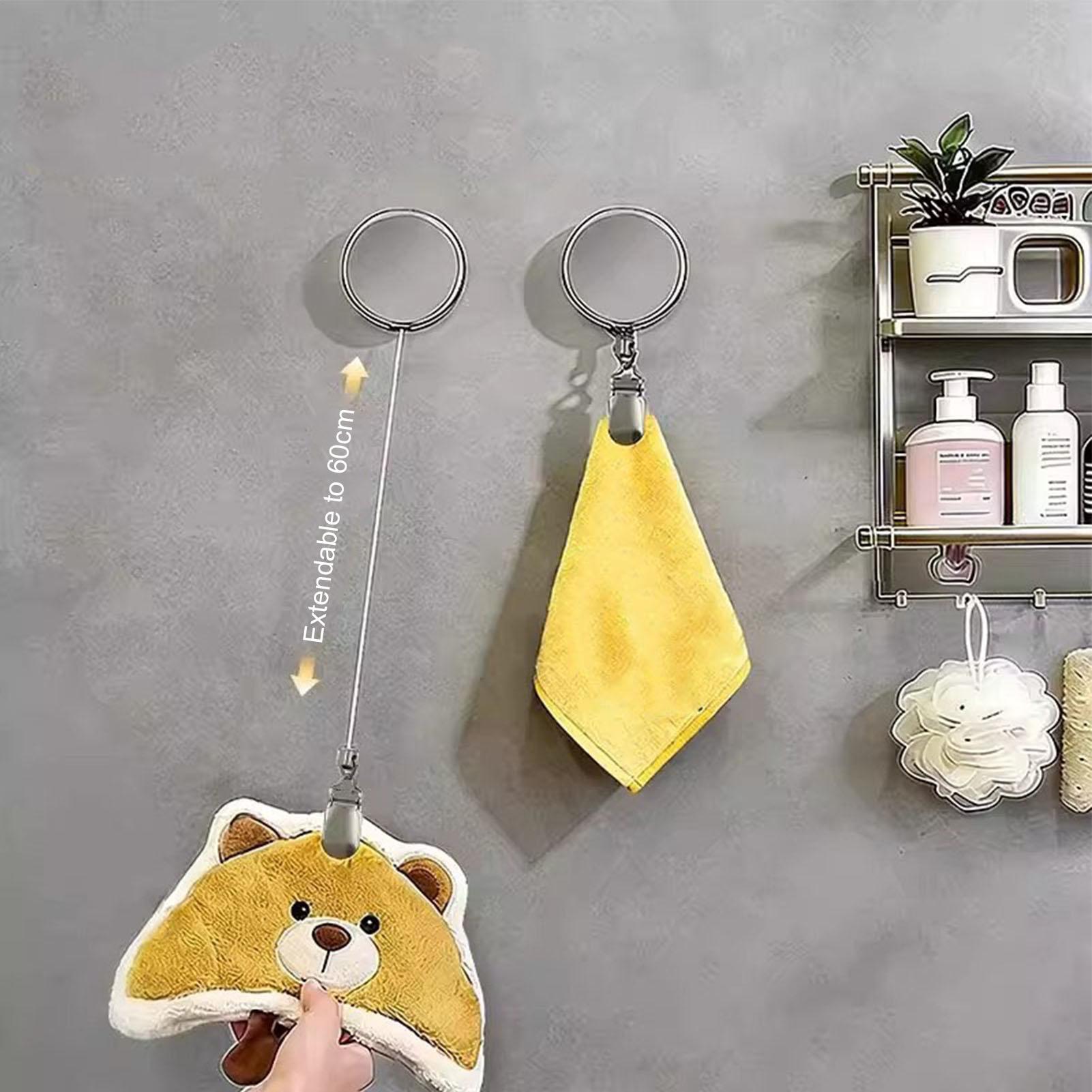 1pcs Automatic Retractable Tow - огляд і ціна Home Bathroom Towels