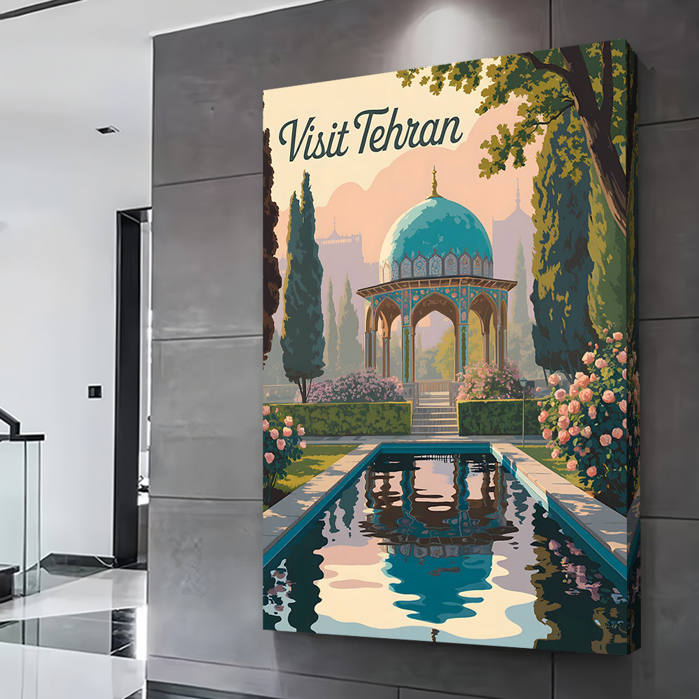 Visit Tehran Travel Poster Cus - огляд і ціна Bathroom Home Visit