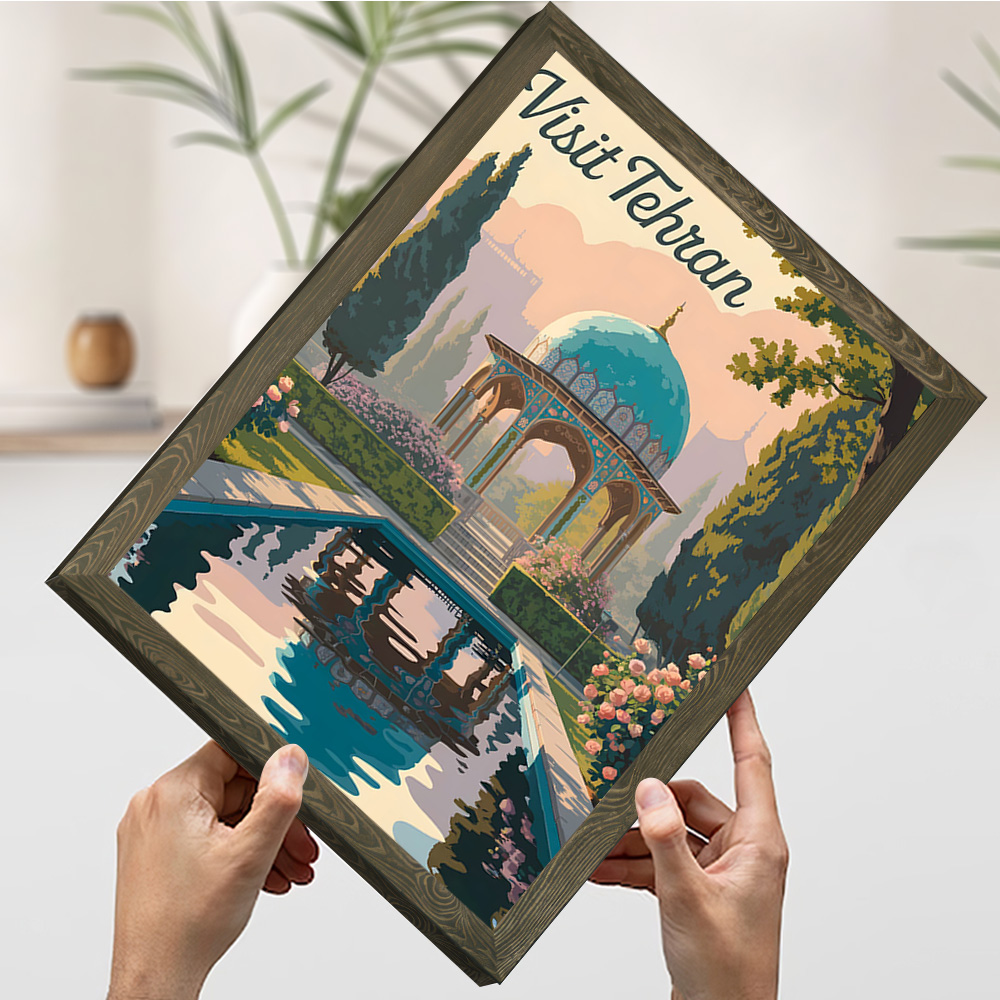 Visit Tehran Travel Poster Cus - огляд і ціна Bathroom Home Visit