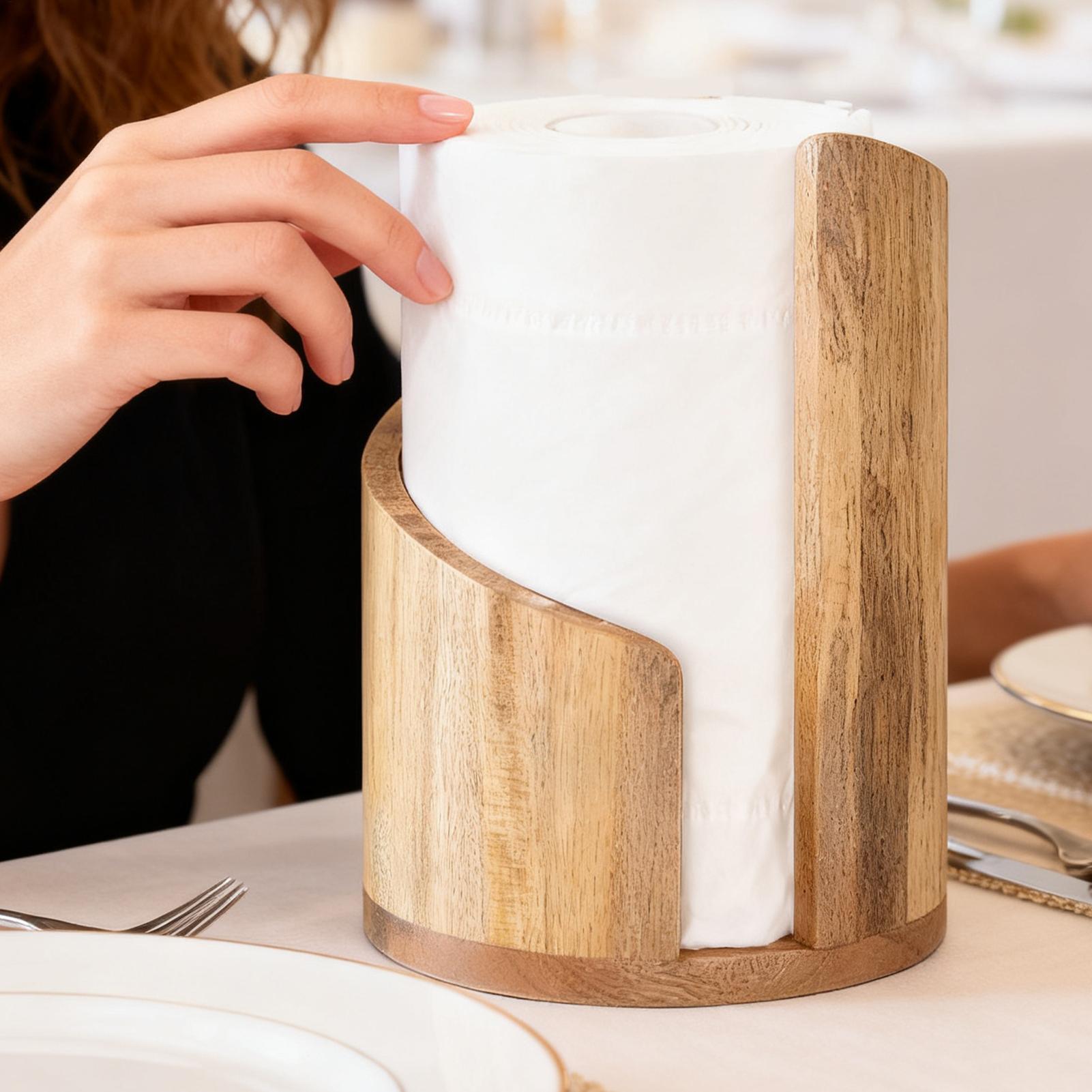 Wood Paper Towel Holder Farmho - огляд і ціна Home Bathroom Towel Dispenser
