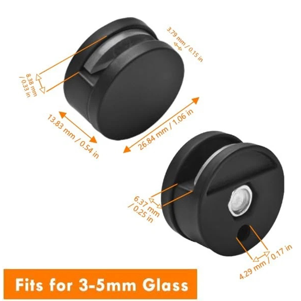 4pcs Glass Mirror Clamp Fixing - огляд і ціна Home Hardware Bathroom Mirrors