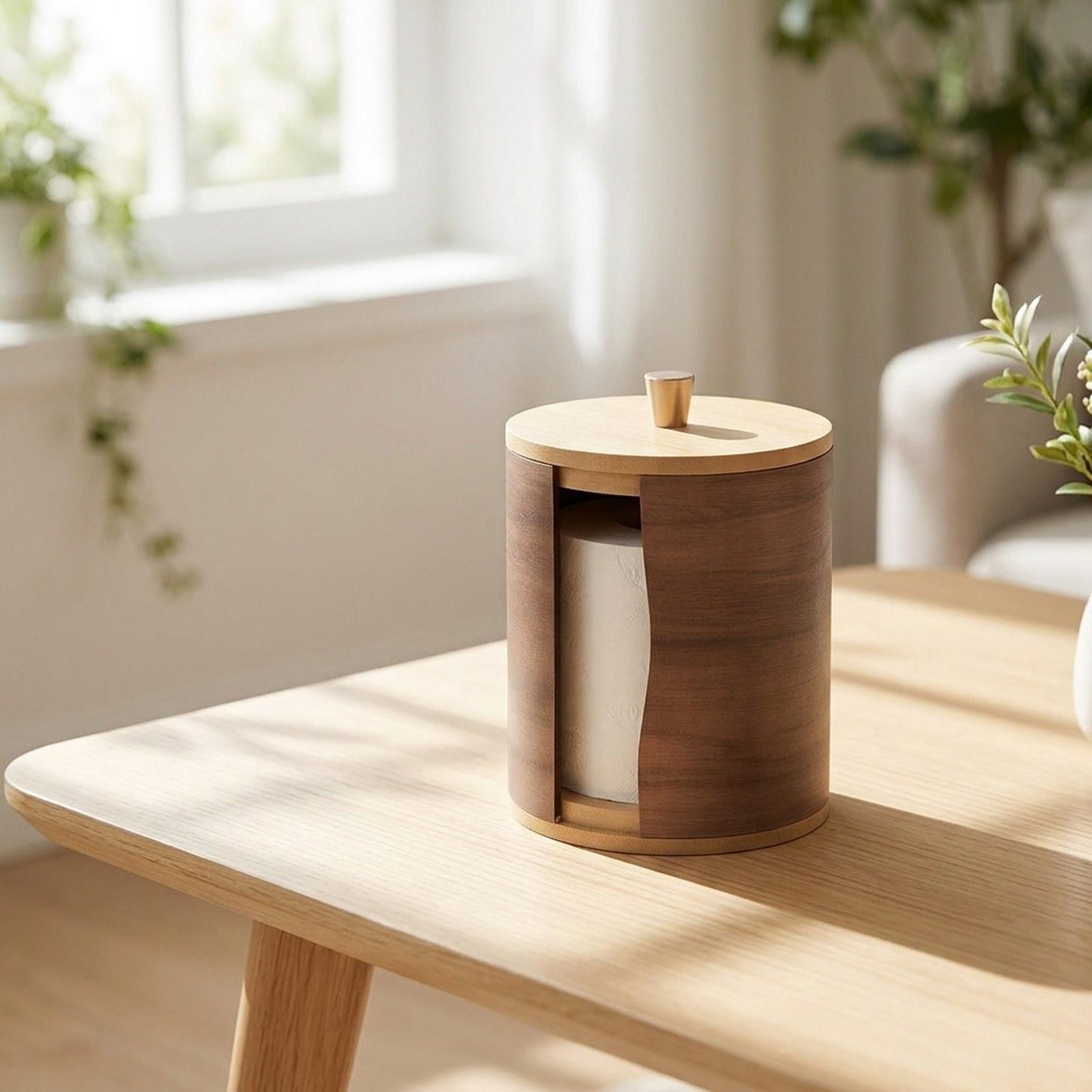 Paper Towel Holder with Walnut - огляд і ціна Home Bathroom Towel Dispenser