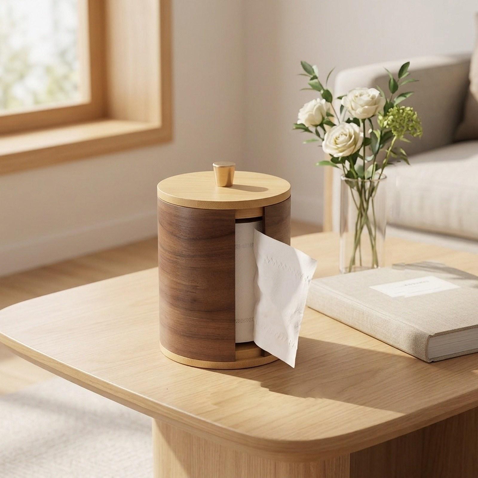 Paper Towel Holder with Walnut - огляд і ціна Home Bathroom Towel Dispenser