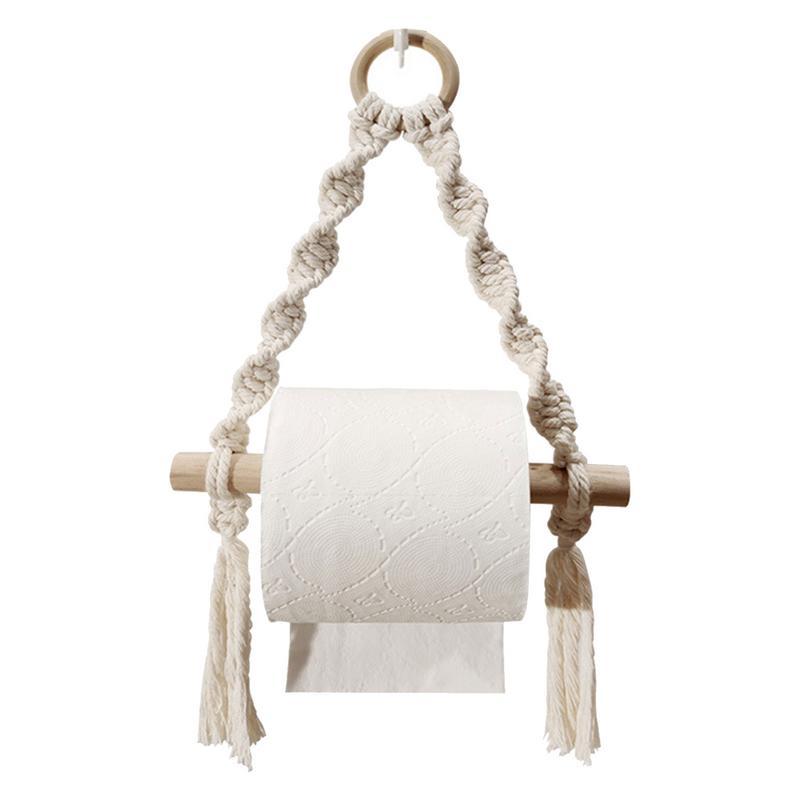 Hand Woven Wooden Toilet Paper - огляд і ціна Home Bathroom Towel Dispenser