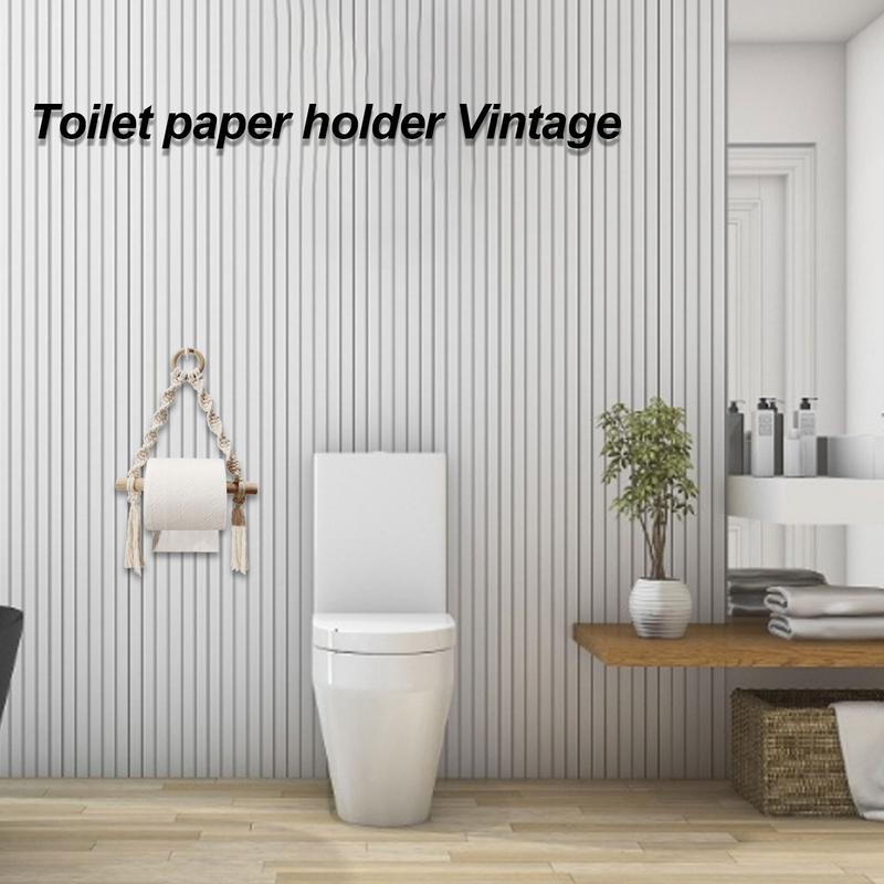 Hand Woven Wooden Toilet Paper - огляд і ціна Home Bathroom Towel Dispenser