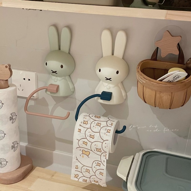 Kawaii Miffy Toilet Paper Rack - огляд і ціна Home Edit Bathroom Organizer