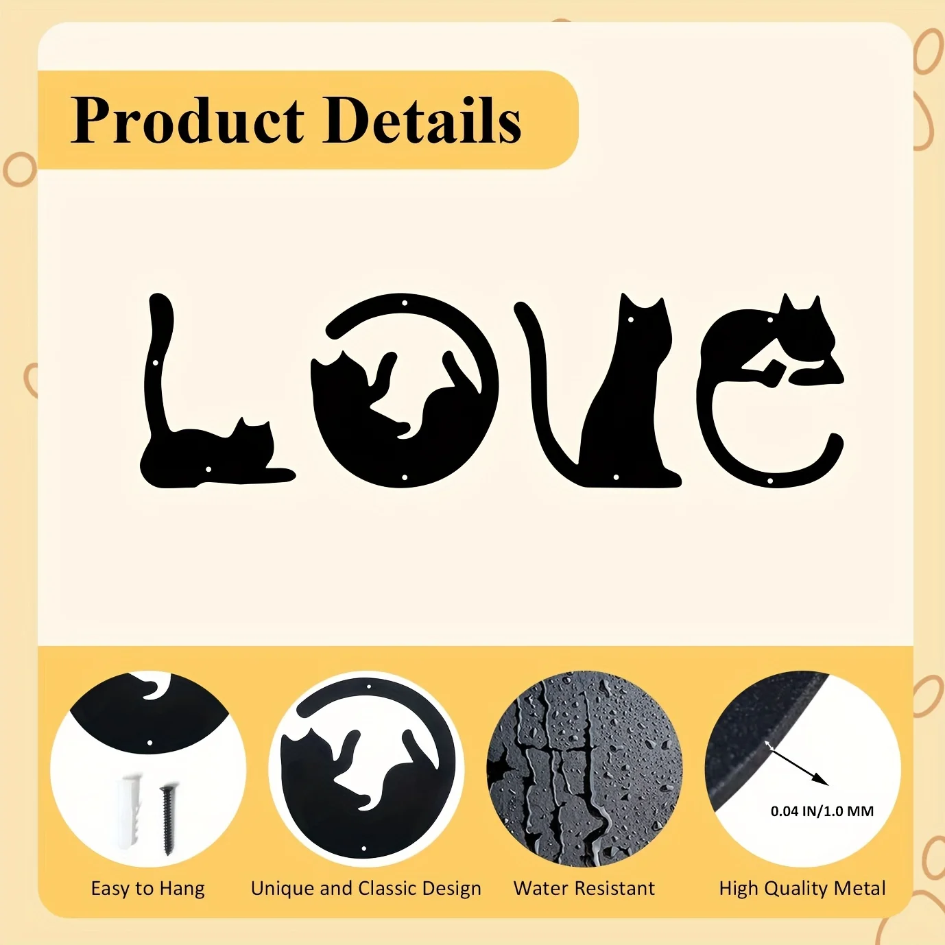 HelloYoung 4pcs/set Cute Cat M - огляд і ціна Home Goods Bathroom