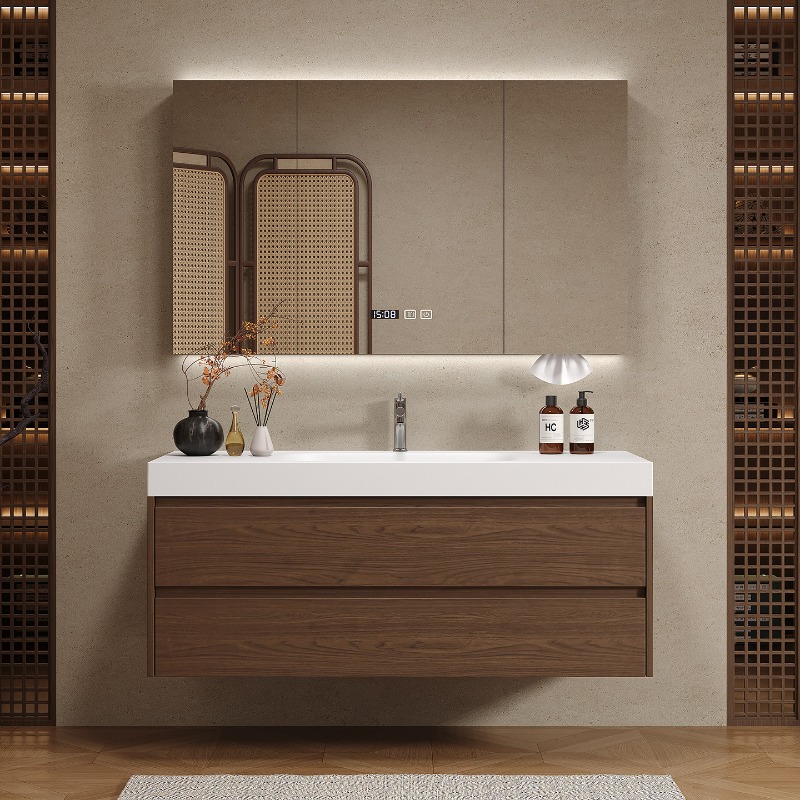 Wooden Partitions Bathroom Cab - огляд і ціна Home Bathroom Vanity Combo
