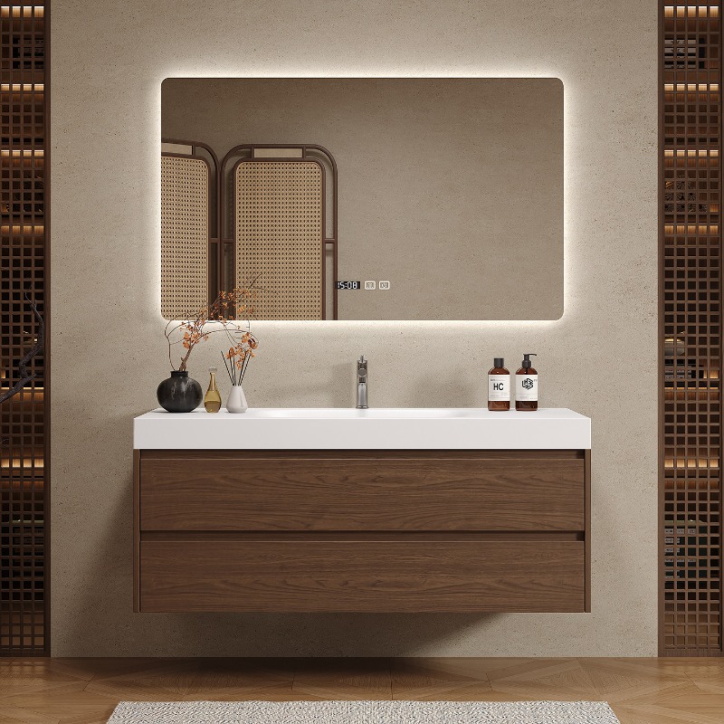 Wooden Partitions Bathroom Cab - огляд і ціна Home Bathroom Vanity Combo