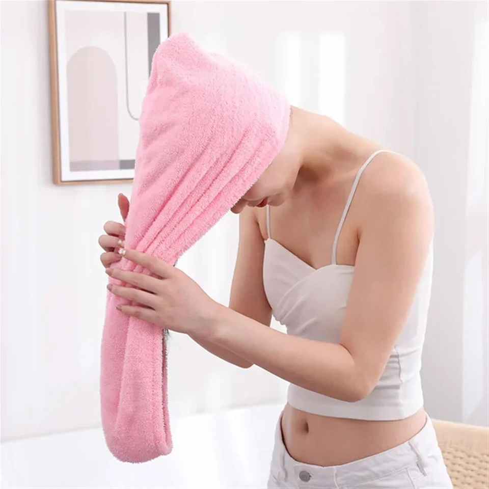 1PC Coral Fleece Hair Towel Wr - огляд і ціна Home Bathroom Equipment