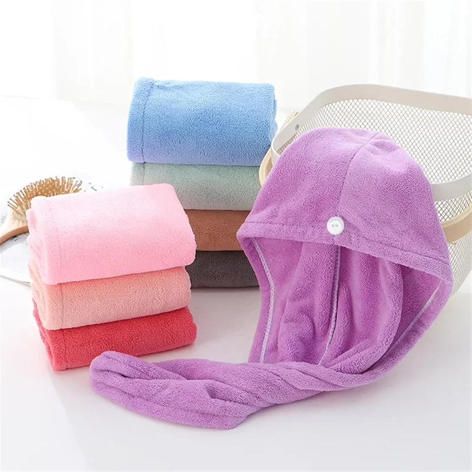 1PC Coral Fleece Hair Towel Wr - огляд і ціна Home Bathroom Equipment