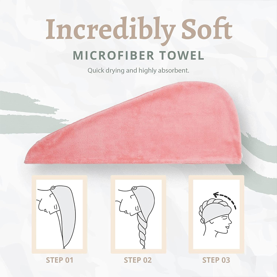 1PC Coral Fleece Hair Towel Wr - огляд і ціна Home Bathroom Equipment