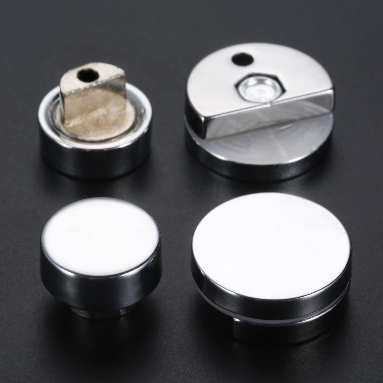 4pcs 20/27mm Round Glass Clamp - огляд і ціна Home Hardware Bathroom Mirrors