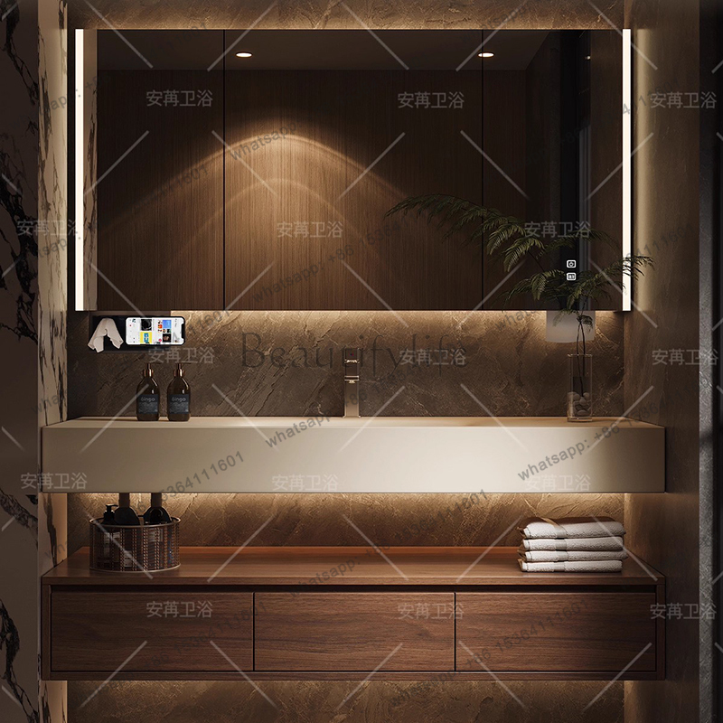 Storage Shelves Bathroom Cabin - огляд і ціна Home Bathroom Vanity Combo
