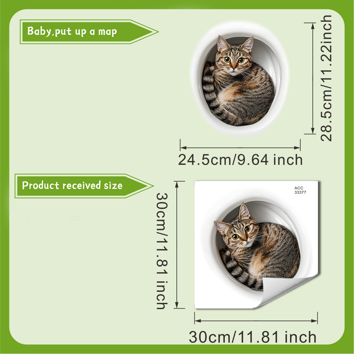 3D Funny Cat Toilet Sticker Ba - огляд і ціна Home Center Bathroom Accessories