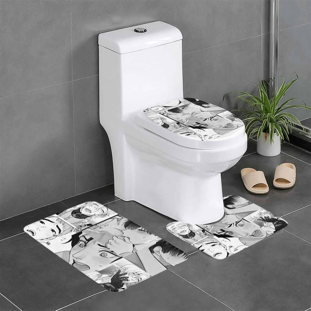 The Good Yaoi Boys 3 Pcs Bath  - огляд і ціна Home Goods Bathroom Rugs