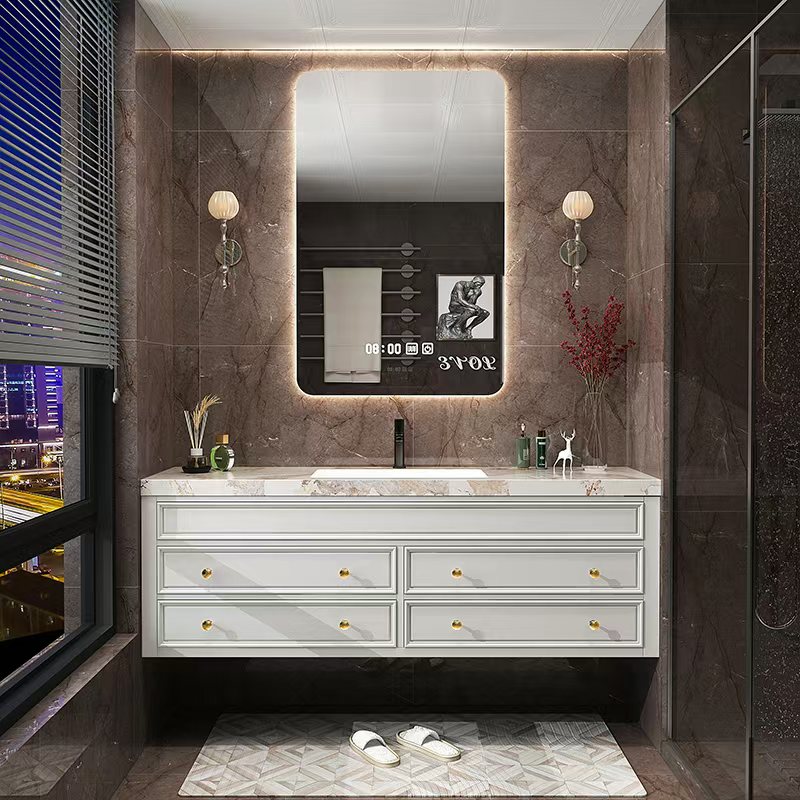 Rustic Retro Bathroom Cabinet  - огляд і ціна Home Bathroom Vanity Combo
