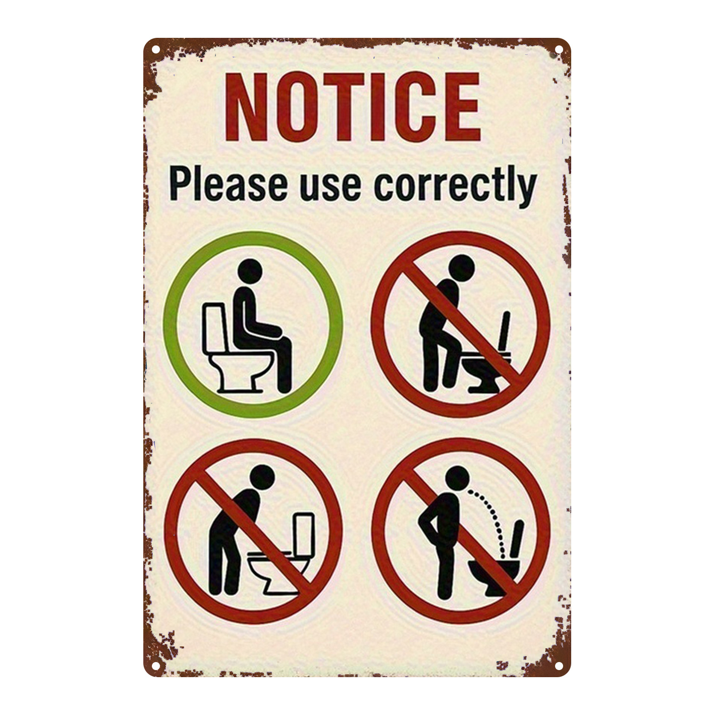 Vintage Flat 2D Aluminum Wall  - огляд і ціна Home Bathroom Rules